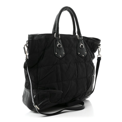 Prada Tessuto Nylon Cervo Lux 24H Tote Black 3 of 11