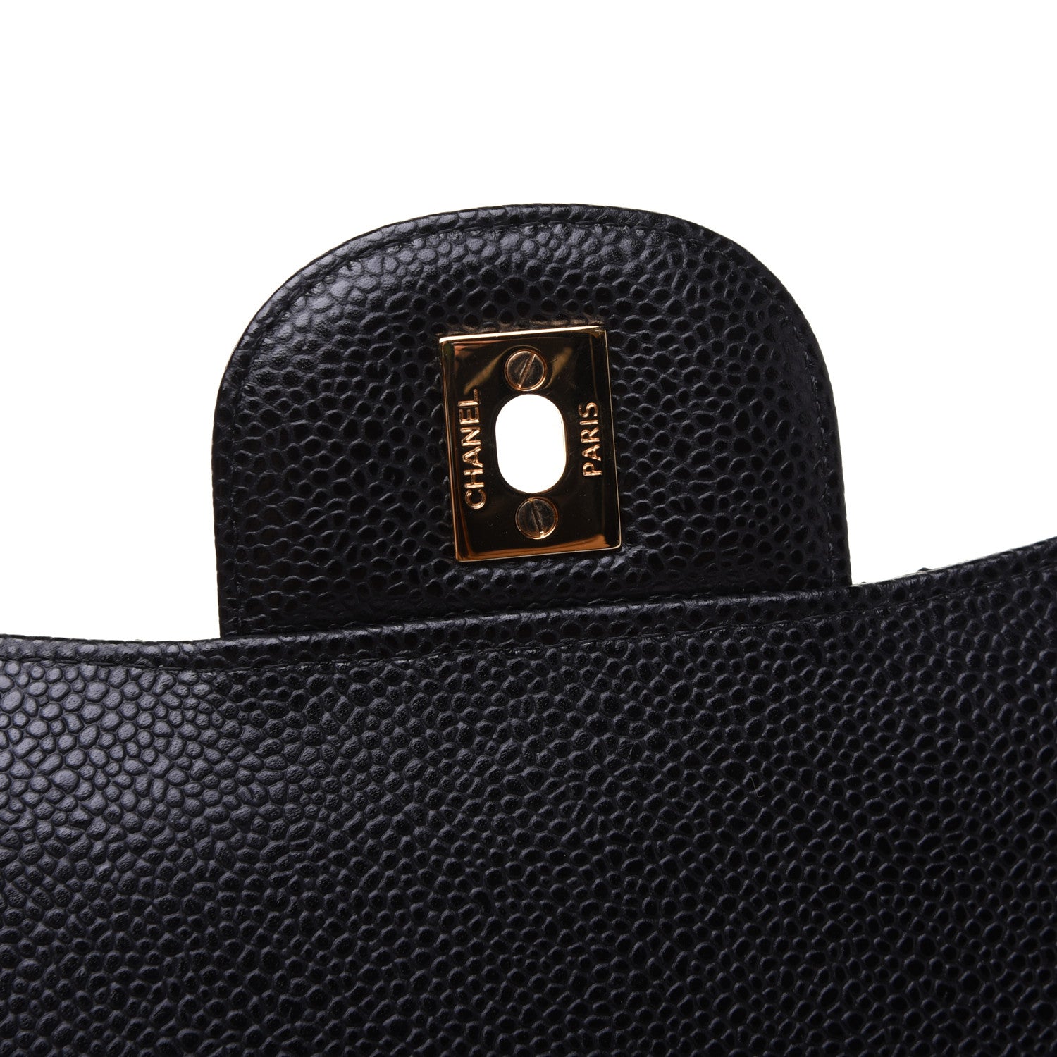 Chanel Caviar Quilted Jumbo Double Flap Black 11 of 12