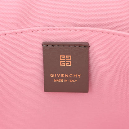 Givenchy Canvas Embroidered Medium G-Tote Grey Pink 6 of 11