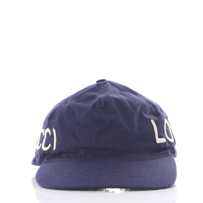 Gucci Cotton Loved Baseball Hat M Navy 2 of 6