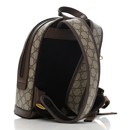 Gucci GG Supreme Monogram Calfskin Web Small Ophidia Day Backpack Beige Ebony New Acero 3 of 11