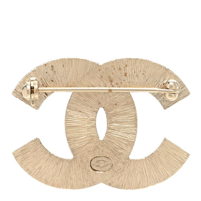 Chanel Pearl Enamel CC Brooch Black Gold 3 of 5