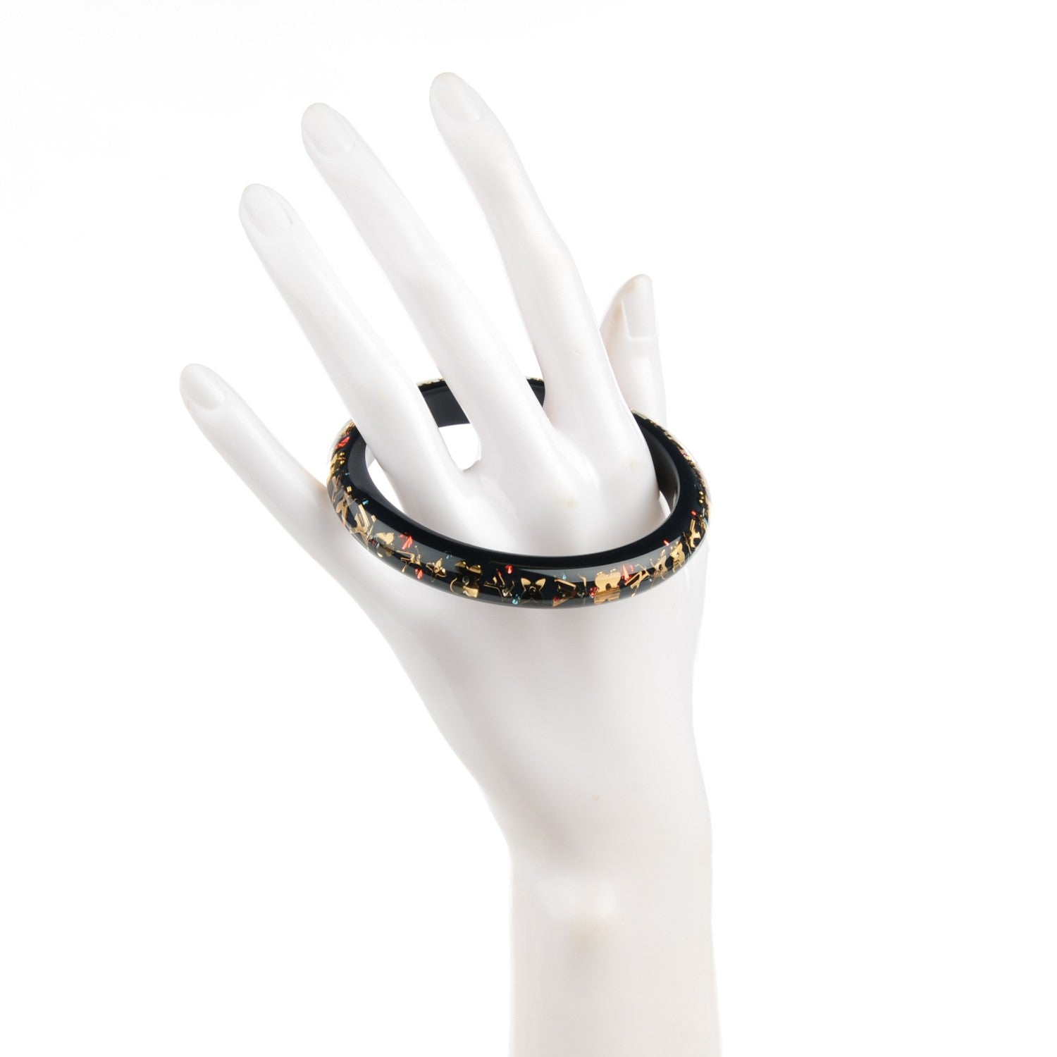Louis Vuitton Resin Swarovski Medium Inclusion Bracelet PM Navy 2 of 3