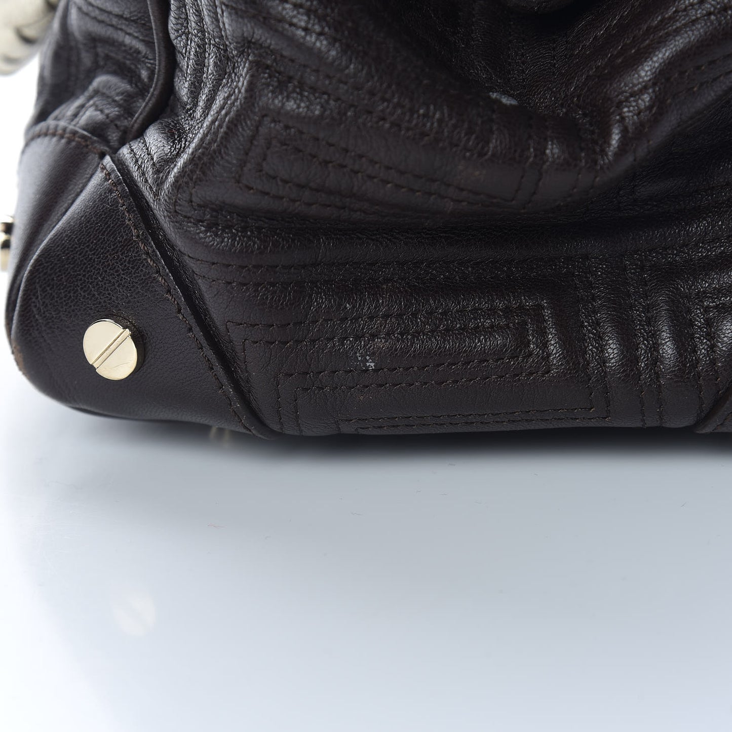 Lambskin Couture Snap Out Of It Bag Brown Gold