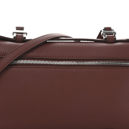 Loro Piana Grained Calfskin L19 Extra Pocket Pouch Kummel 7 of 9