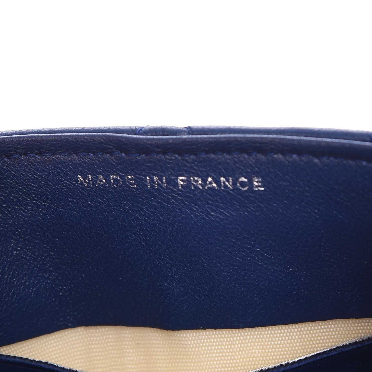 Chanel Lambskin Quilted CC Phone Holder Blue 9 of 10