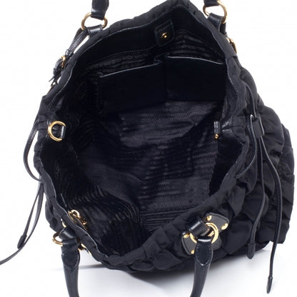 Prada Tessuto Nylon Gaufre Tote Nero Black 9 of 10