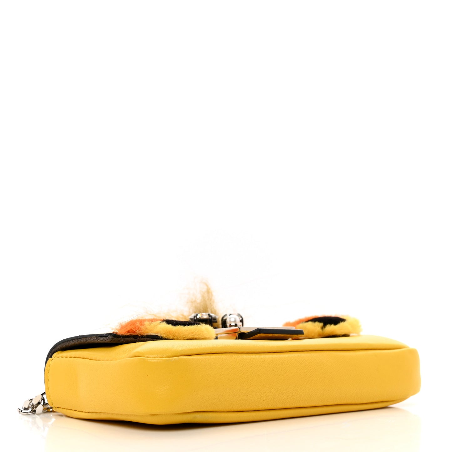 Nappa Rabbit Fox Fur Micro Buggie Baguette Sunflower