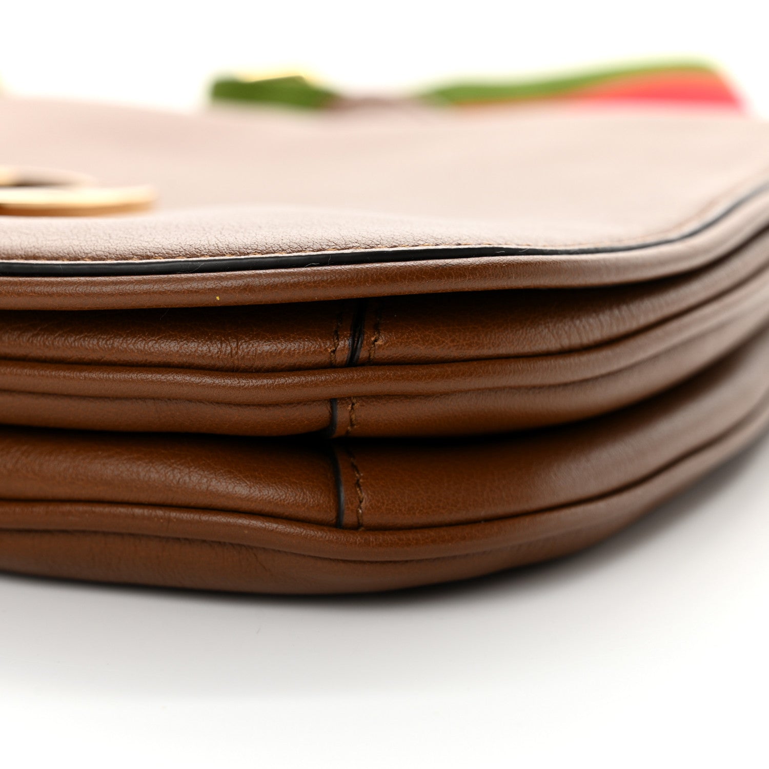 Gucci Roxy Calfskin Web Medium Blondie Shoulder Flap Bag Cuir 10 of 12