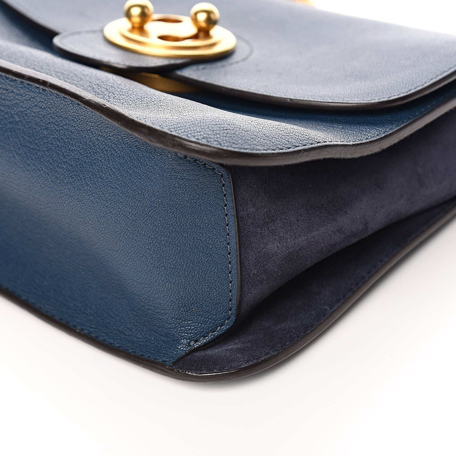 Chloe Goatskin Medium Mily Shoulder Bag Denim Blue 11 of 12
