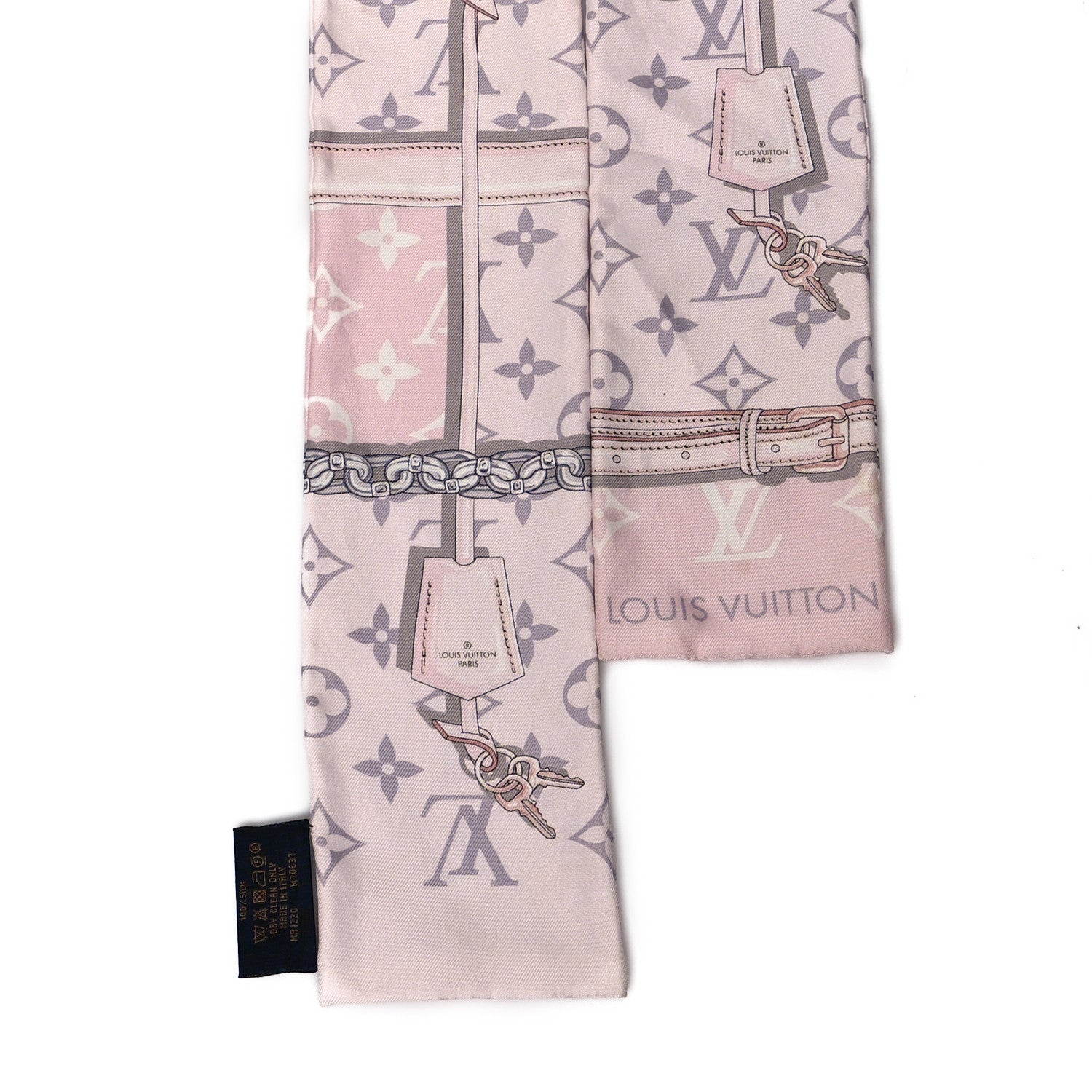 Louis Vuitton Silk Monogram Confidential Bandeau Light Pink 2 of 5