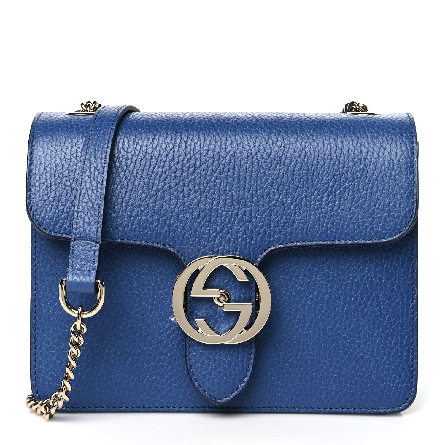 Gucci Dollar Calfskin Small Interlocking G Shoulder Bag Caspian 1 of 10