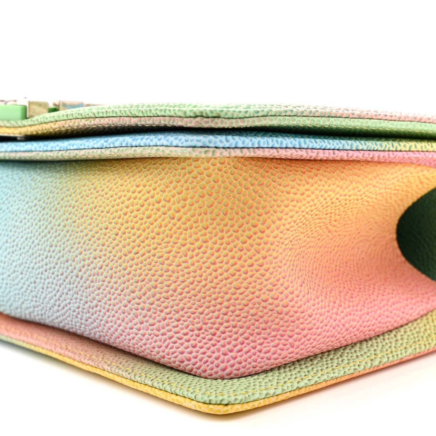 Chanel Caviar Quilted Medium Cuba Rainbow Boy Flap Multicolor 10 of 12