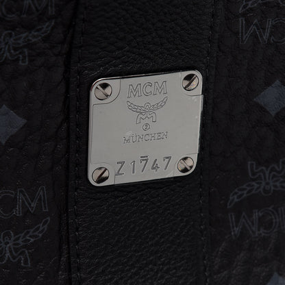 MCM Visetos Large Liz Reversible Shopper Tote Black 10 of 15