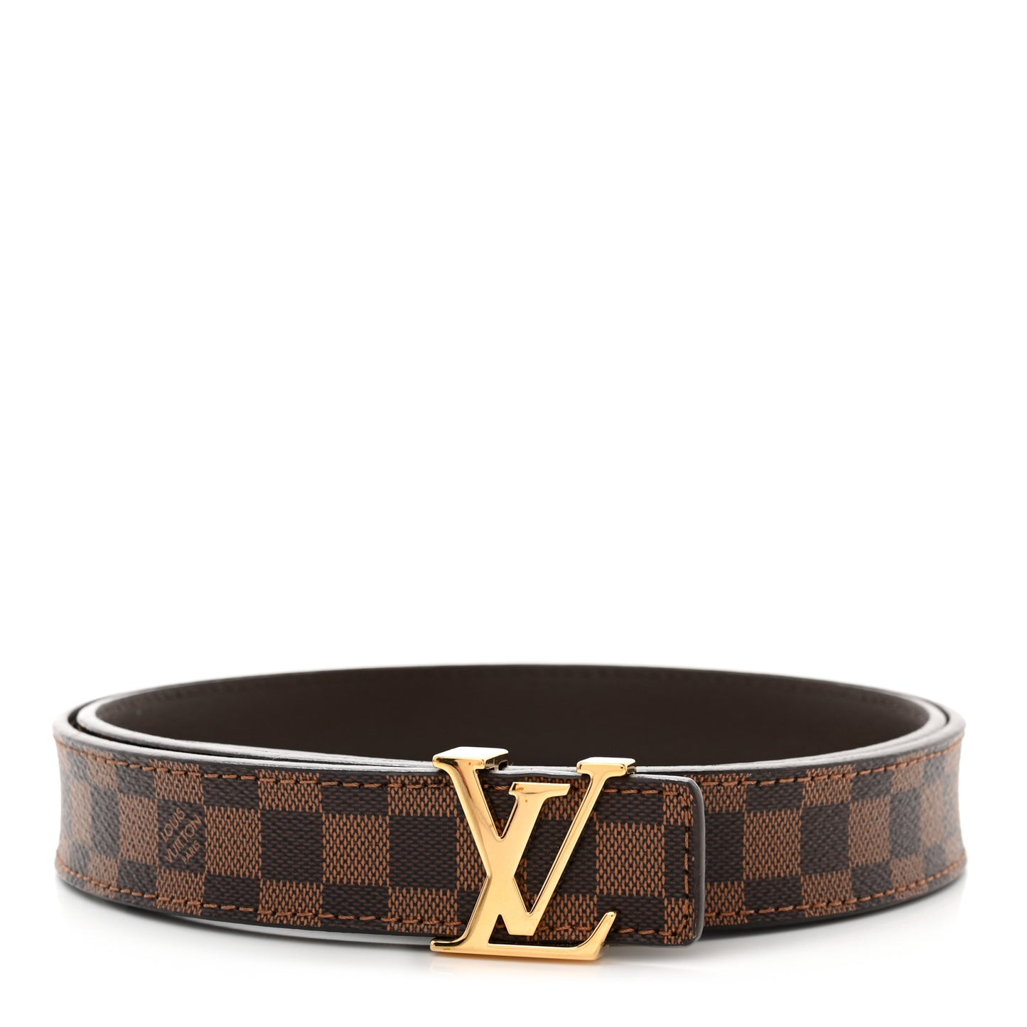 Mini Damier Ebene 25mm LV Initiales Belt 85 34