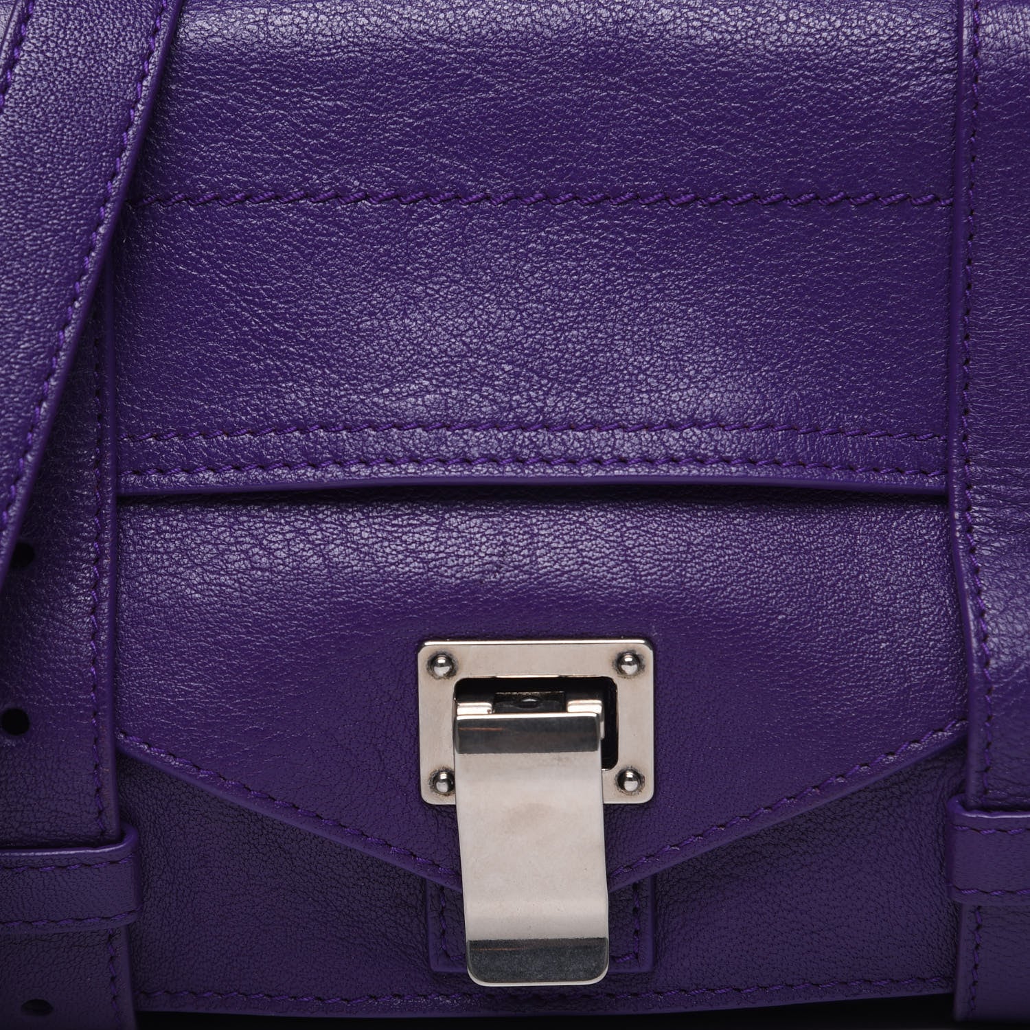 Proenza Schouler Lambskin Tiny PS1 Satchel Amethyst 10 of 10