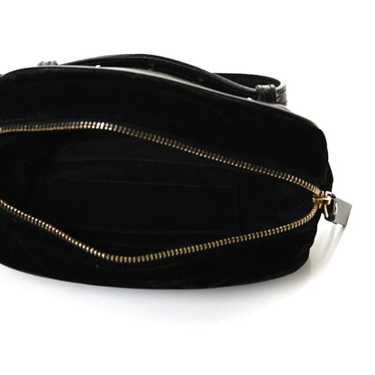 Saint Laurent Velour Matelasse Monogram Lou Belt Bag Black 5 of 15