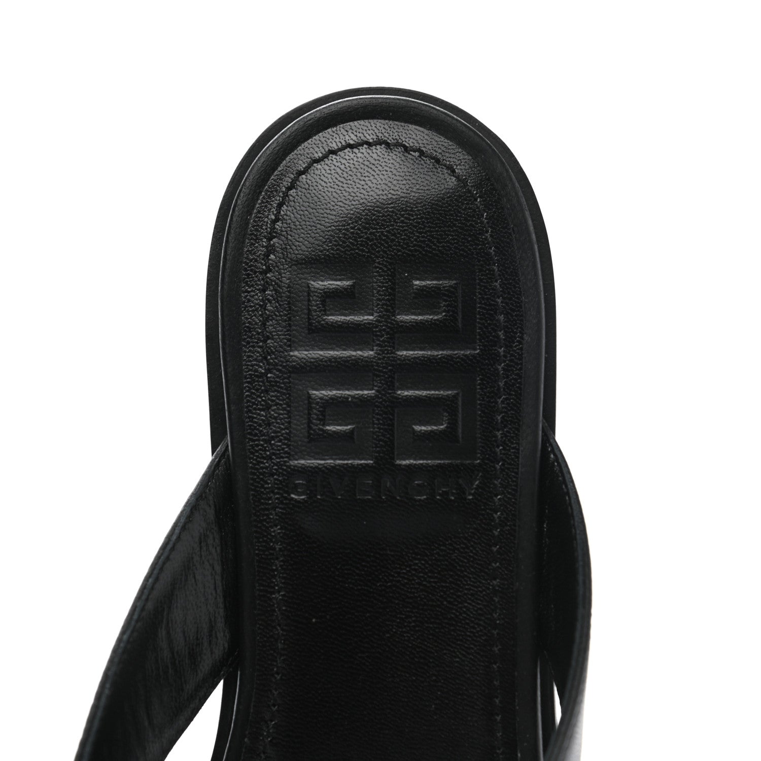 Givenchy Calfskin G Chain Sandals 36 Black 7 of 8