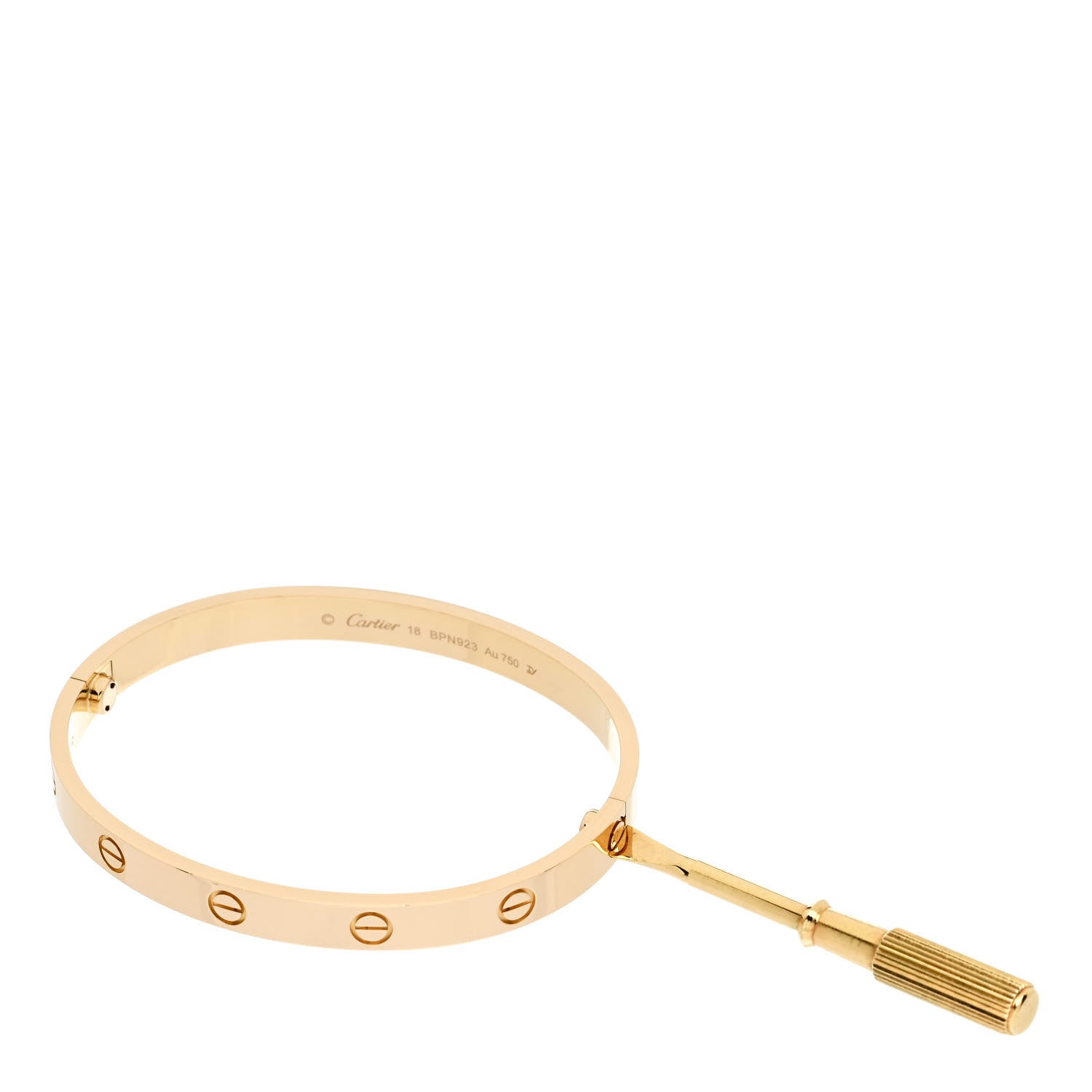 Cartier 18K Yellow Gold LOVE Bracelet 18 3 of 6