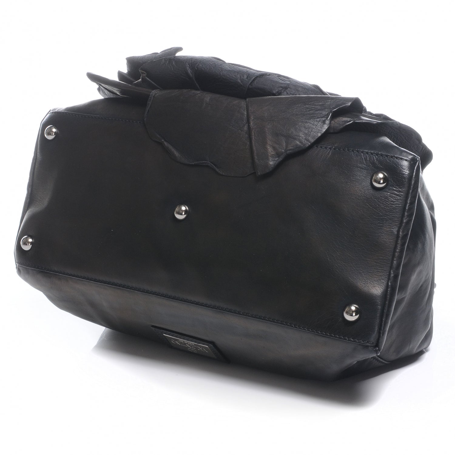 Valentino Garavani Leather Frame Petale Handbag Black 4 of 7