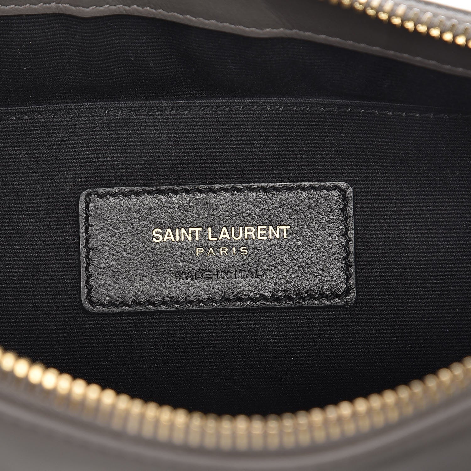 Saint Laurent Calfskin Teen Monogram Crossbody Bag Grey 6 of 7