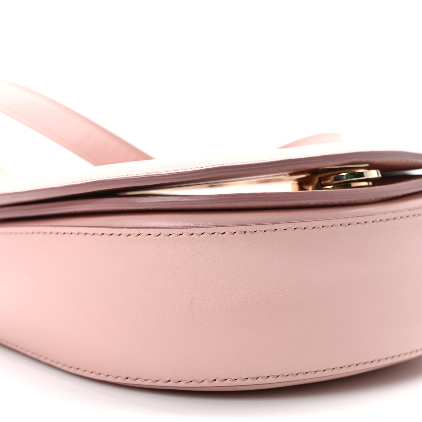 Calfskin Vela Crossbody Flap Bag Antique Rose