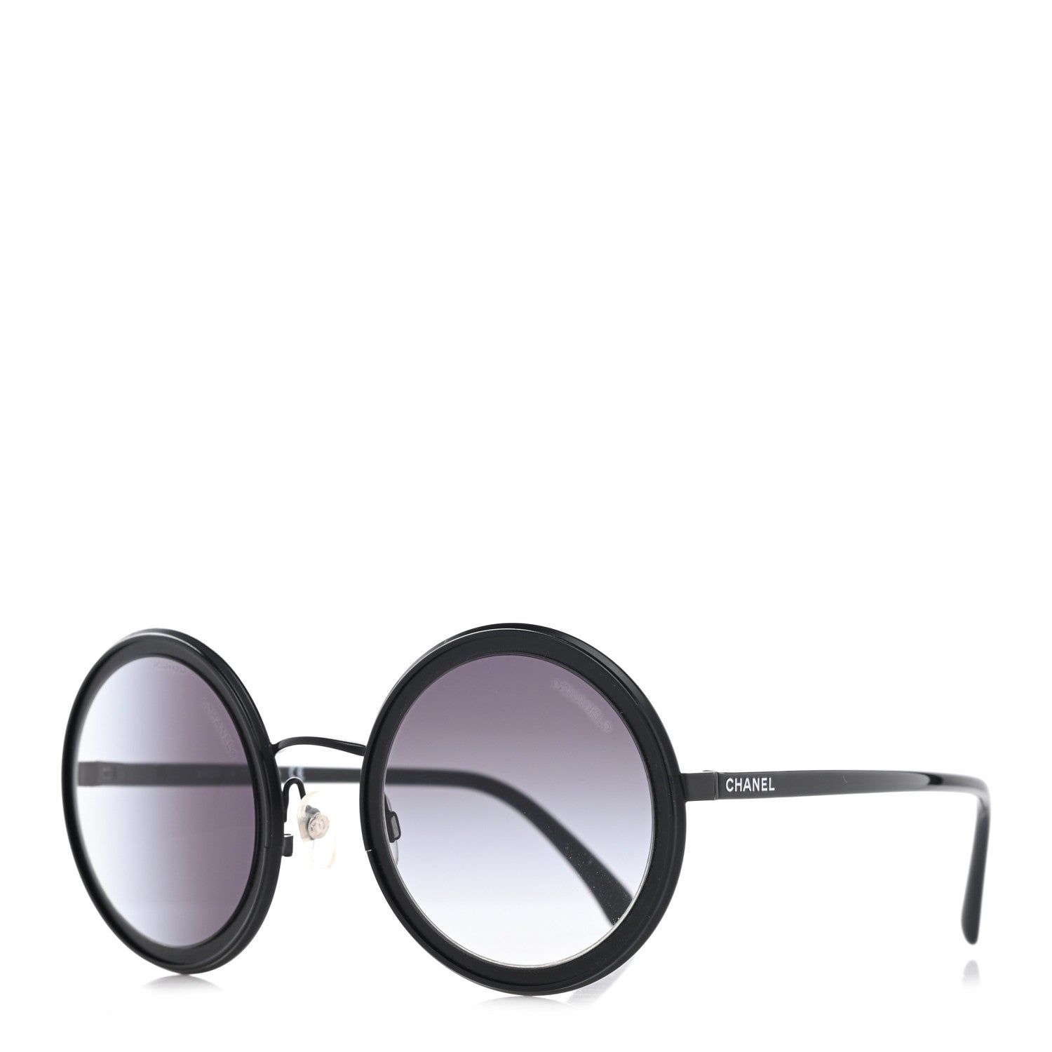 Chanel Round Sunglasses 4226 Black 1 of 12