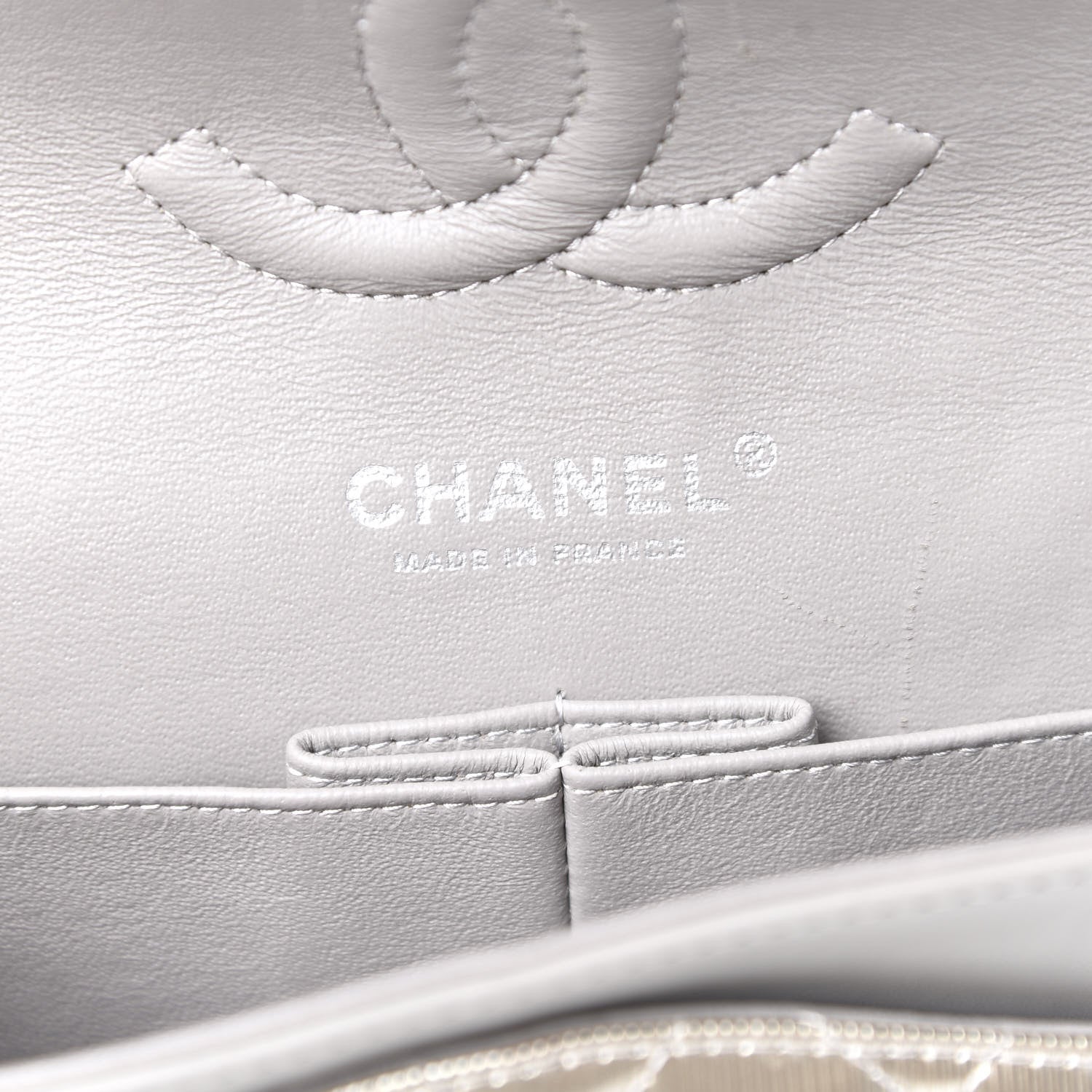 Chanel Striated Patent Quilted Medium Double Flap Gold 6 of 12