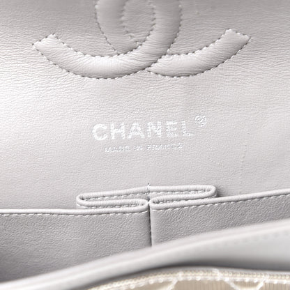 Chanel Striated Patent Quilted Medium Double Flap Gold 6 of 12