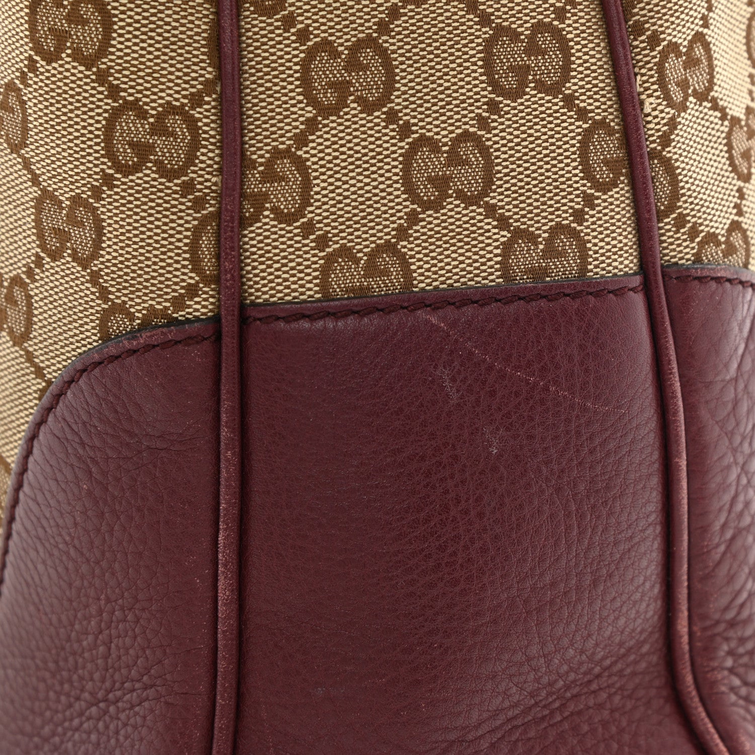 Gucci Monogram Medium Diana Bamboo Shoulder Bag Dark Purple 16 of 18