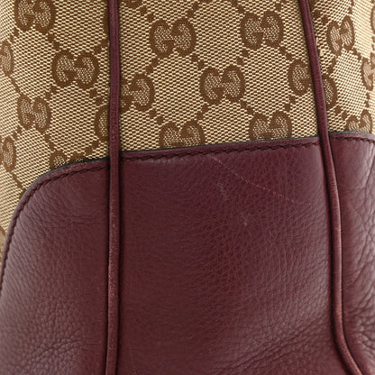 Gucci Monogram Medium Diana Bamboo Shoulder Bag Dark Purple 16 of 18