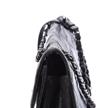 Chanel Crumpled Grained Calfskin Medium CC Crave Flap Black 13 of 17