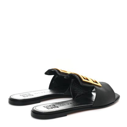 Givenchy Goatskin 4G Flat Sandals 38 Black 4 of 8