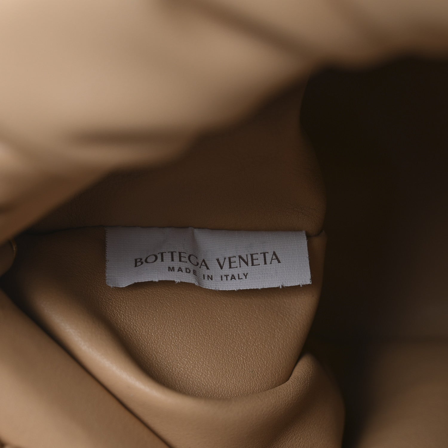 Bottega Veneta Calfskin Chain Pouch Almond 16 of 28