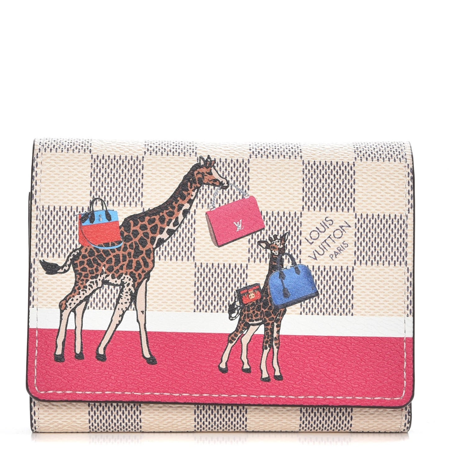 Damier Azur 2017 Christmas Animation Victorine Wallet