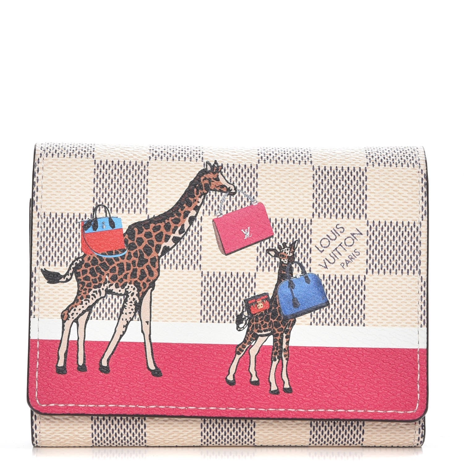 Louis Vuitton Damier Azur 2017 Christmas Animation Victorine Wallet 1 of 14