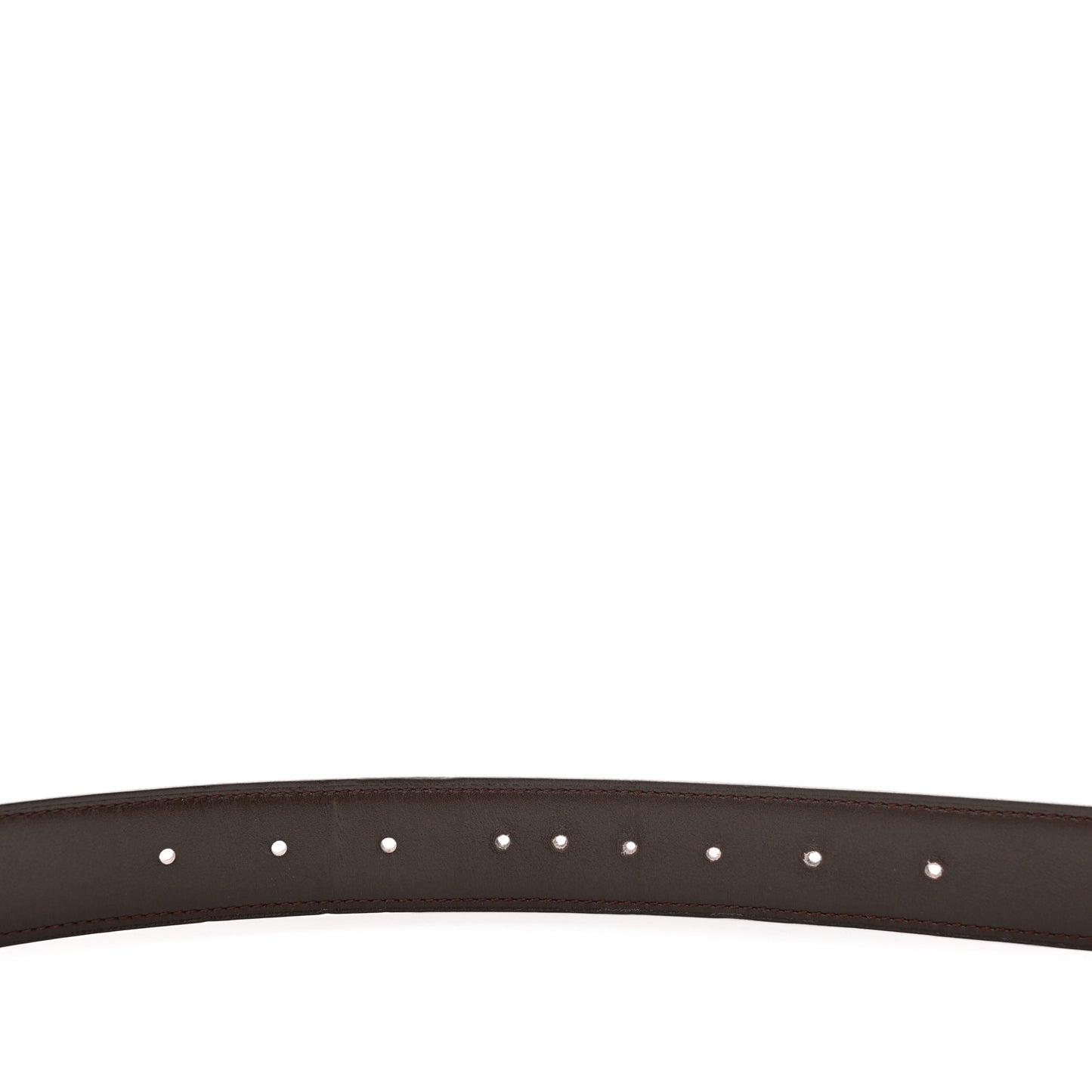 Togo Box 32mm H Belt 85 34 Orange Chocolate