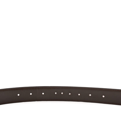 Hermes Togo Box 32mm H Belt 85 34 Orange Chocolate 10 of 17