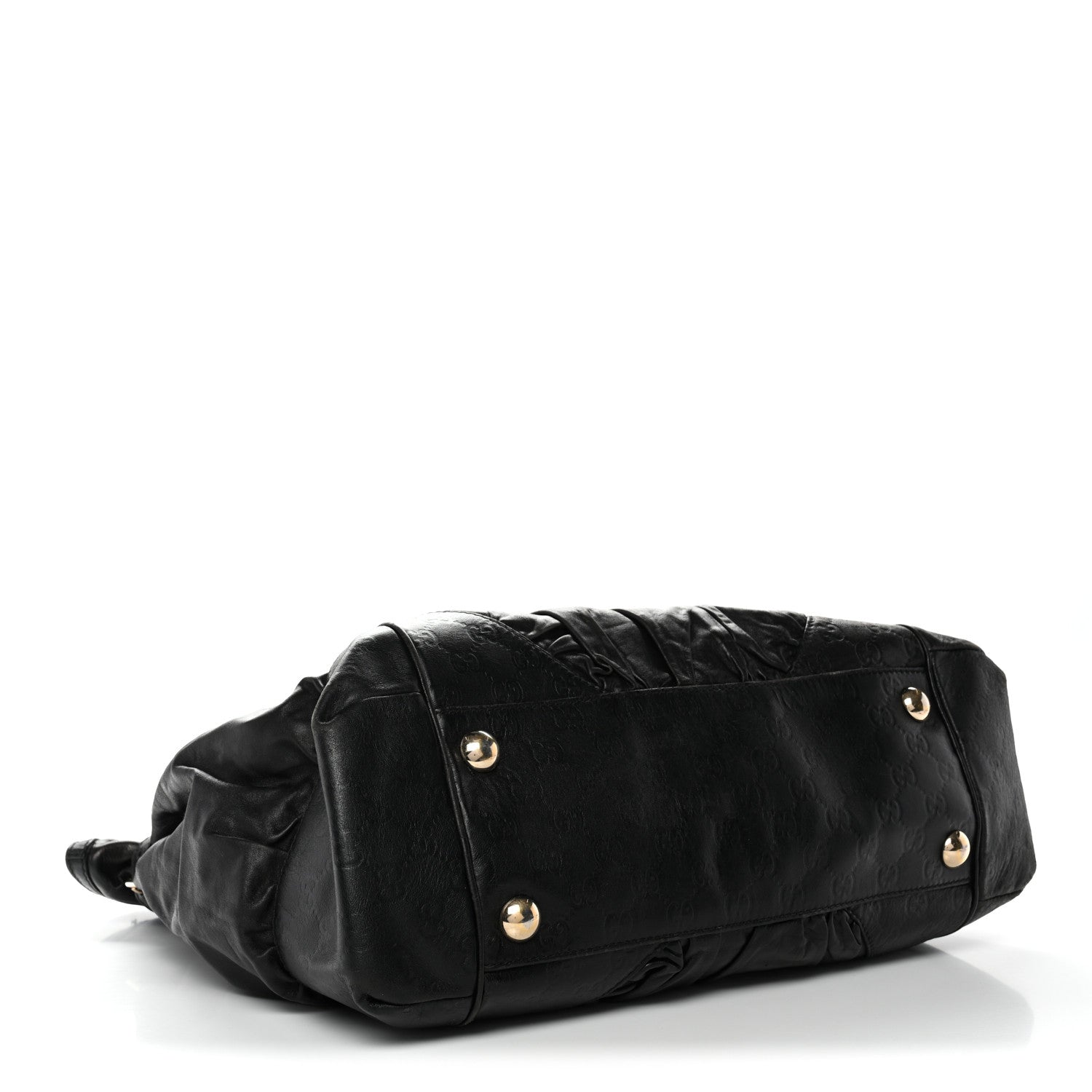 Gucci Calfskin Guccissima Full Moon Tote Black 4 of 14