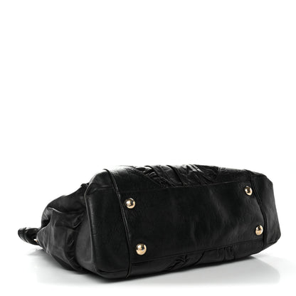 Gucci Calfskin Guccissima Full Moon Tote Black 4 of 14