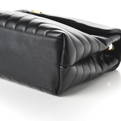 Saint Laurent Calfskin Y Quilted Monogram Medium Loulou Chain Satchel Black 7 of 9