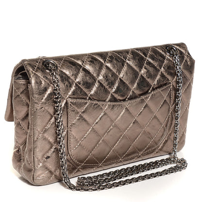 Chanel Metallic Aged Calfskin Quilted 2.55 Reissue 226 Flap Gold 3 of 8