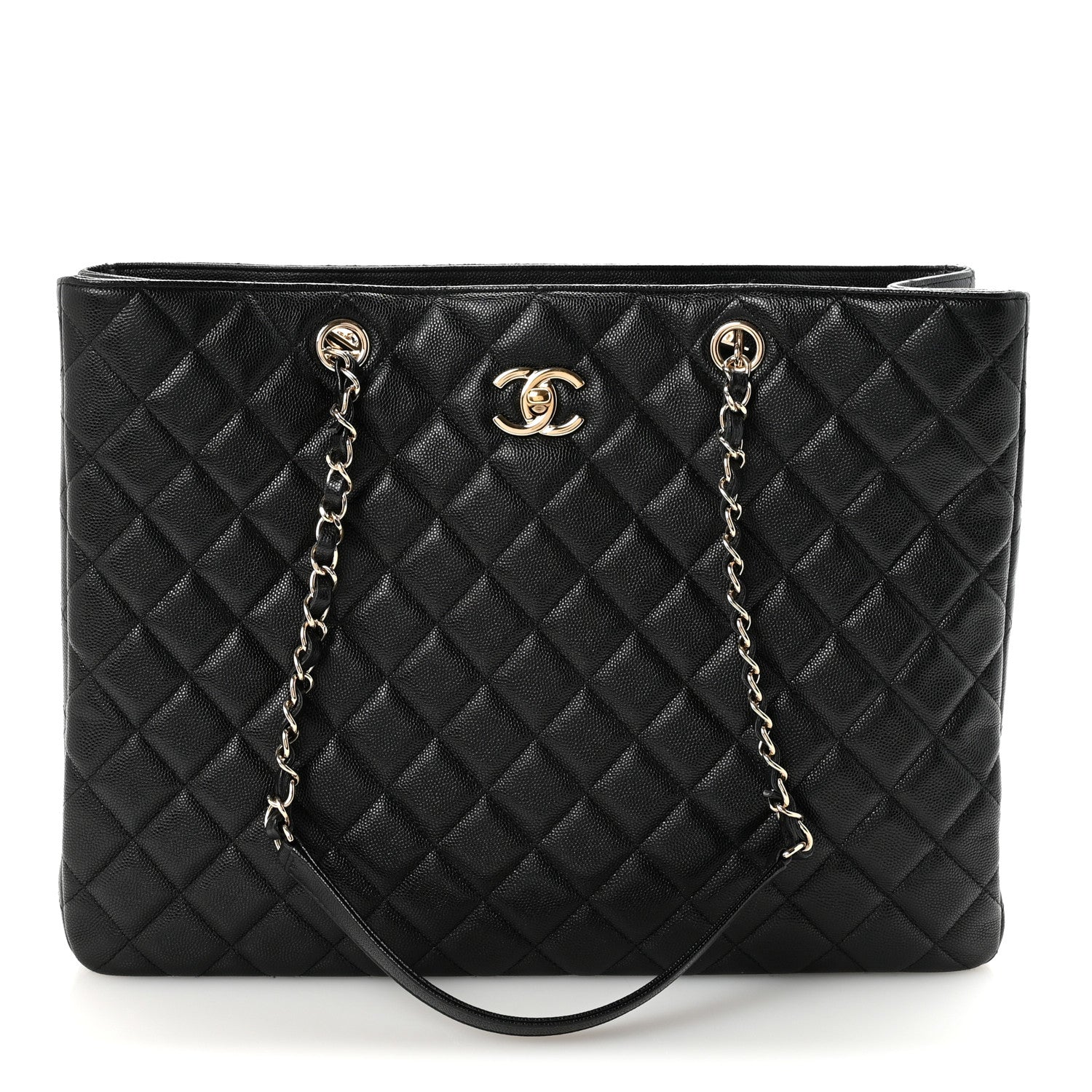 Chanel Caviar Quilted Large Shopping Tote Black 1 of 10