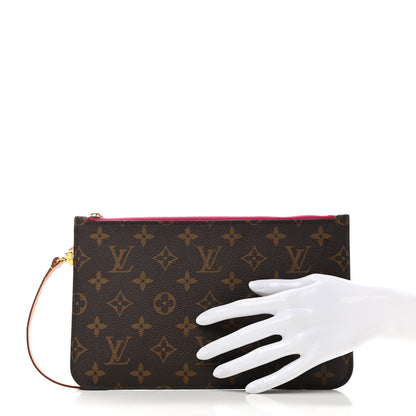 Louis Vuitton Monogram Neverfull MM GM Pochette Pivoine 2 of 7
