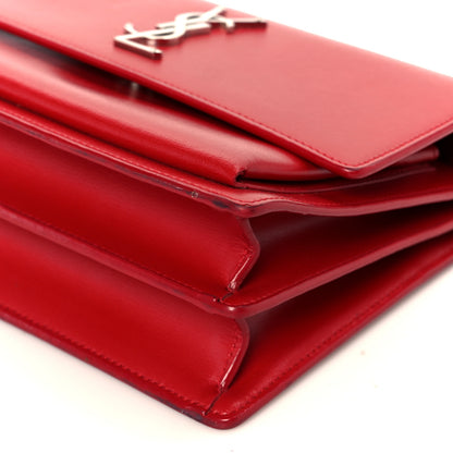 Saint Laurent Calfskin Medium Monogram Sunset Rouge Eros 11 of 11