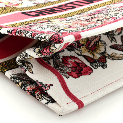 Christian Dior Canvas Embroidered Medium Butterfly Print Book Tote Multicolor 7 of 8