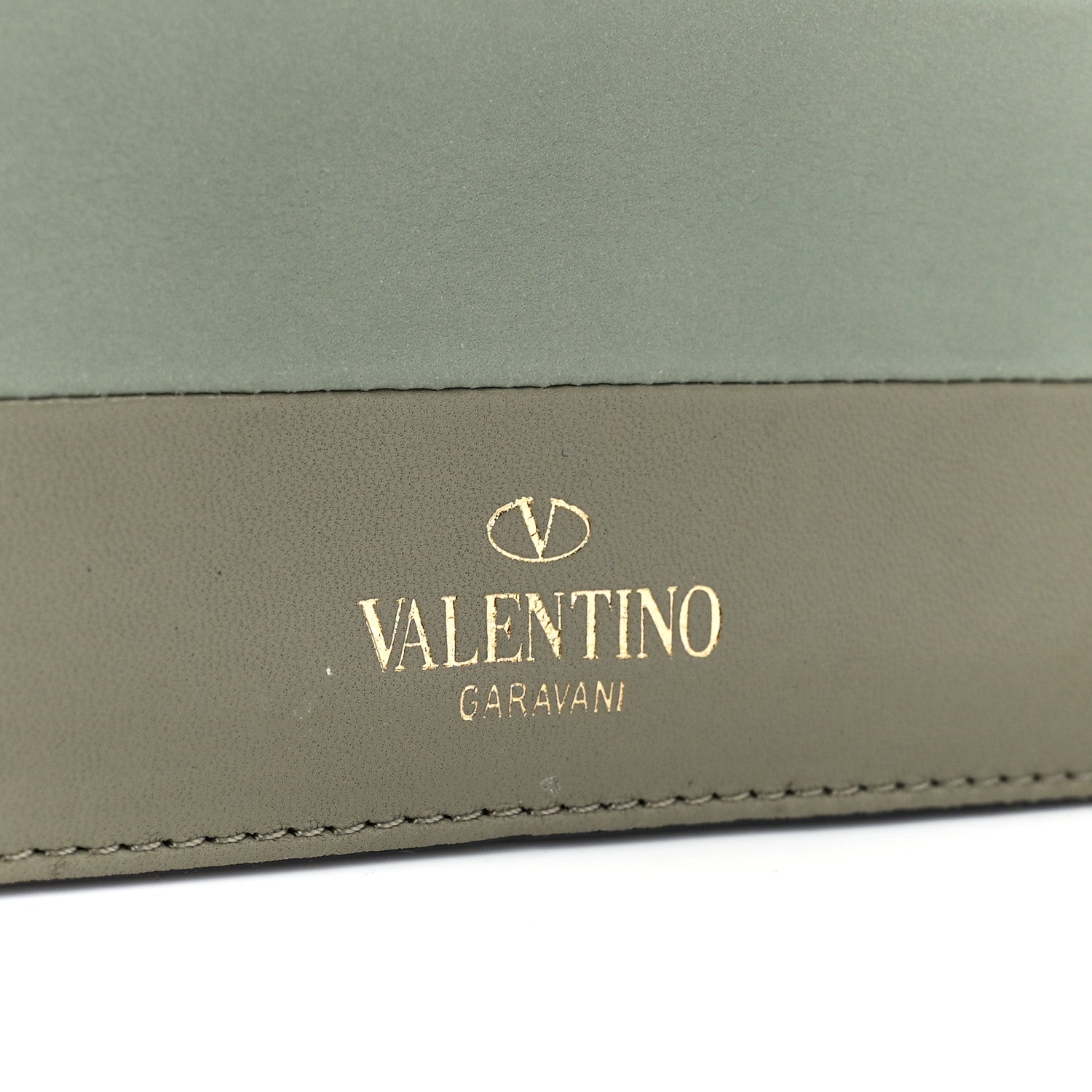 Valentino Garavani Nappa Striped B-Rockstud Flap Green 7 of 12