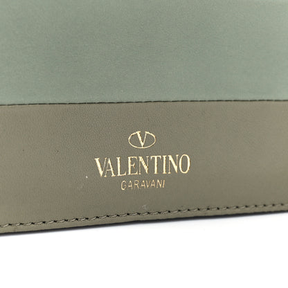 Valentino Garavani Nappa Striped B-Rockstud Flap Green 7 of 12