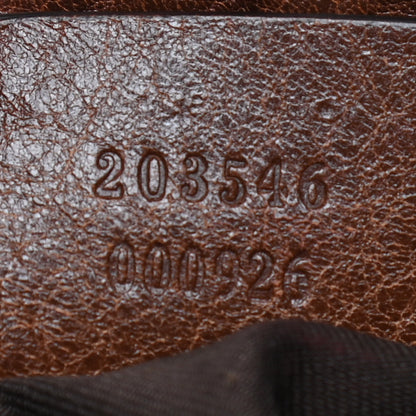 Gucci Monogram Medium Jockey Tote Dark Brown 7 of 14