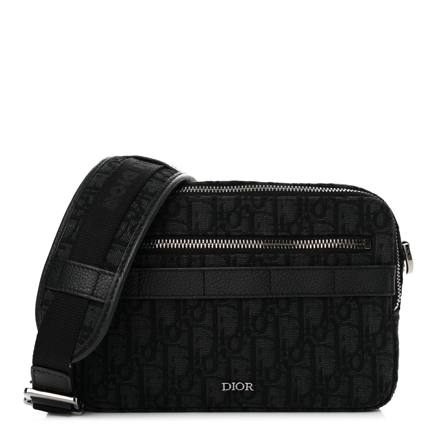 Christian Dior HOMME Oblique Safari Messenger Black 1 of 16